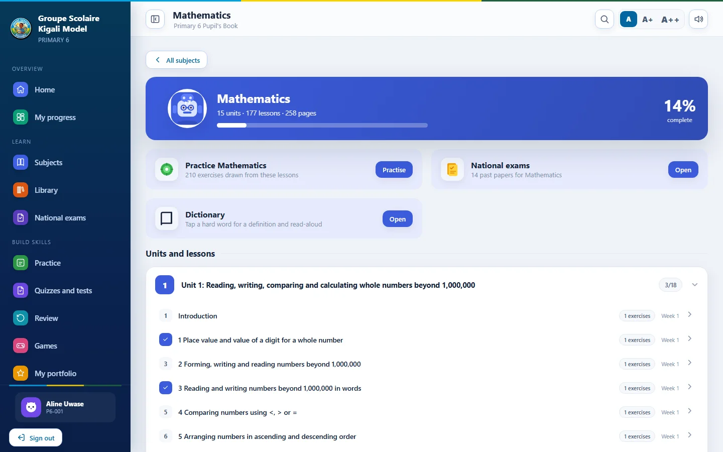Subject library